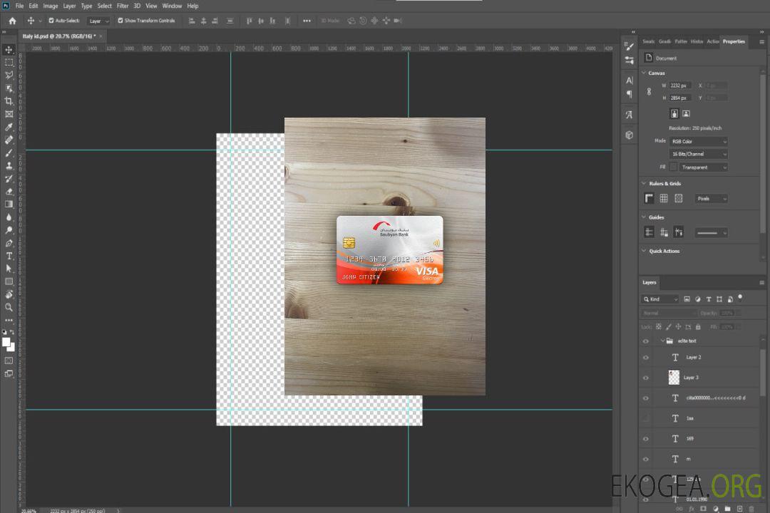 Koweït Boubyan bank visa carte électronique photolook recto template Koweït Boubyan bank visa carte électronique photolook recto template